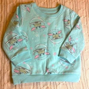 Star Wars Baby Yoda Green Sweatshirt 18 months
